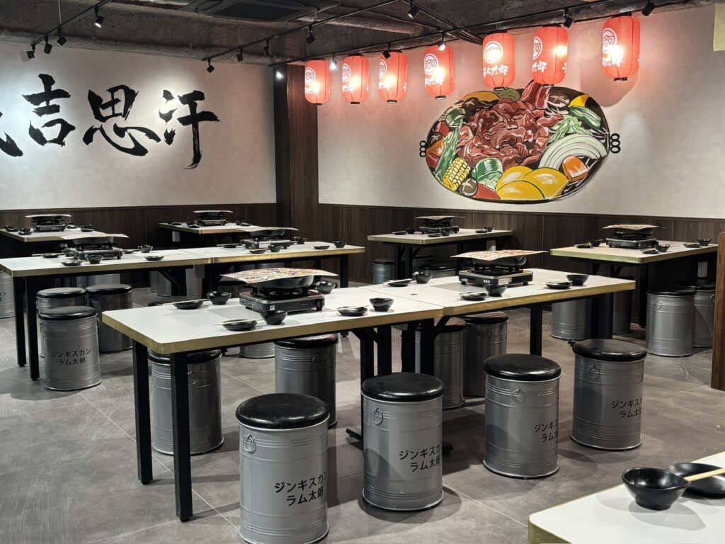 ラム太郎難波店のテーブル席